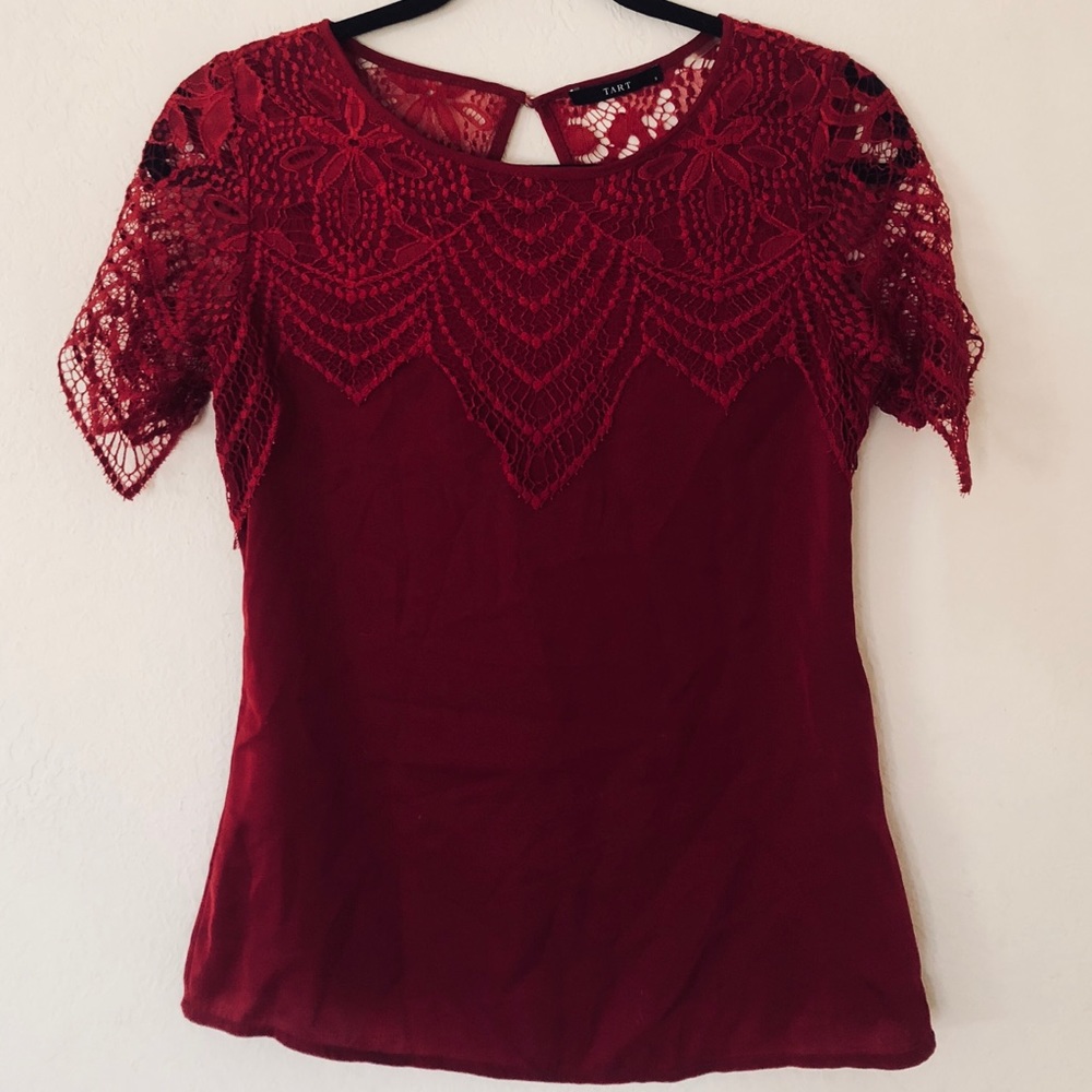 Women’s Red Lace Blouse